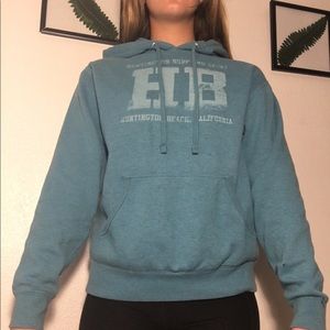 Aqua blue hoddie